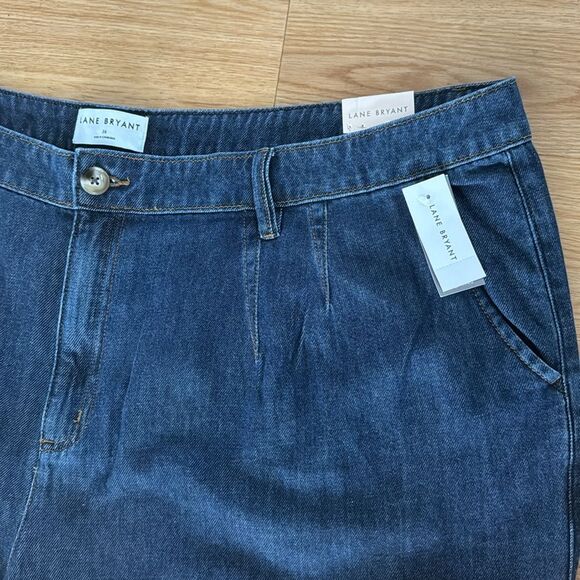 Lane Bryant Women's Dressy Trouser Jeans Sz 26 Mid Rise Classic Plus Blue New - Picture 8 of 11